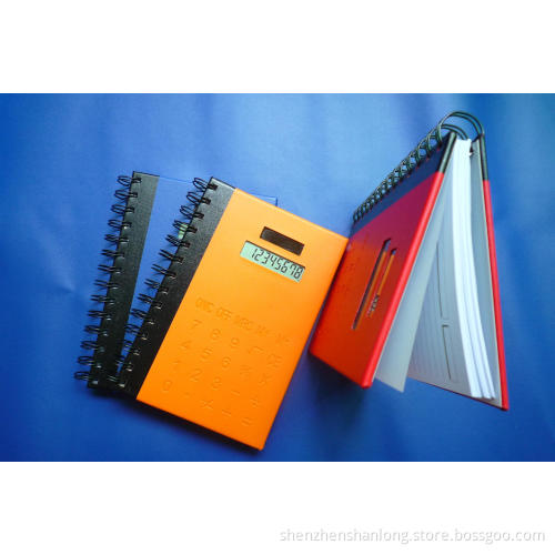 8-Digit Touch Screen Notebook Solar Powered Calculator